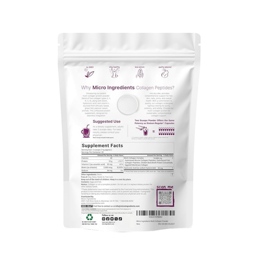 Micronutrients Multi Colágeno Peptido en polvo, 8 oz - 227 gramos