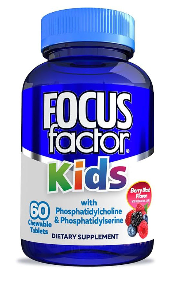 Focus Factor Kids, 60 tabletas masticables