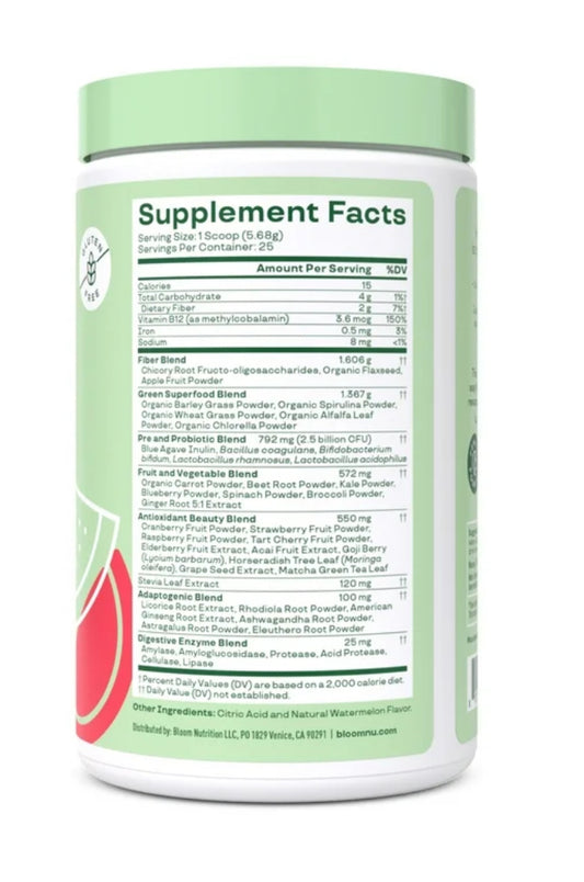 Bloom probiótico, 25 servidas