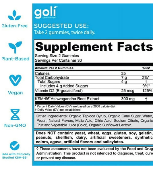 Ashwagandha Goli, 60 gomitas