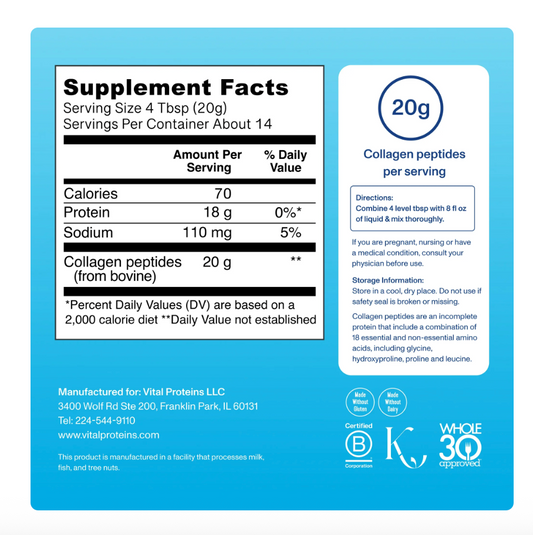 Colágeno Hidrolizado en polvo - 284 g