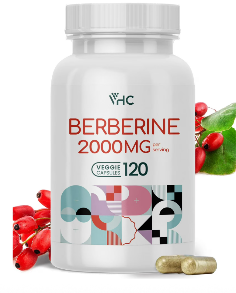 Berberina de 2000mg - 120 cápsulas