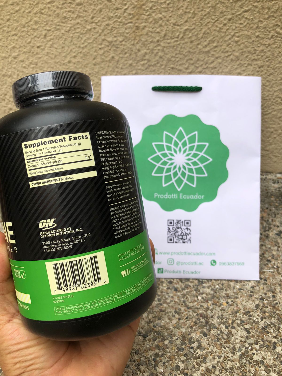 Creatina micronizada, 60 servidas