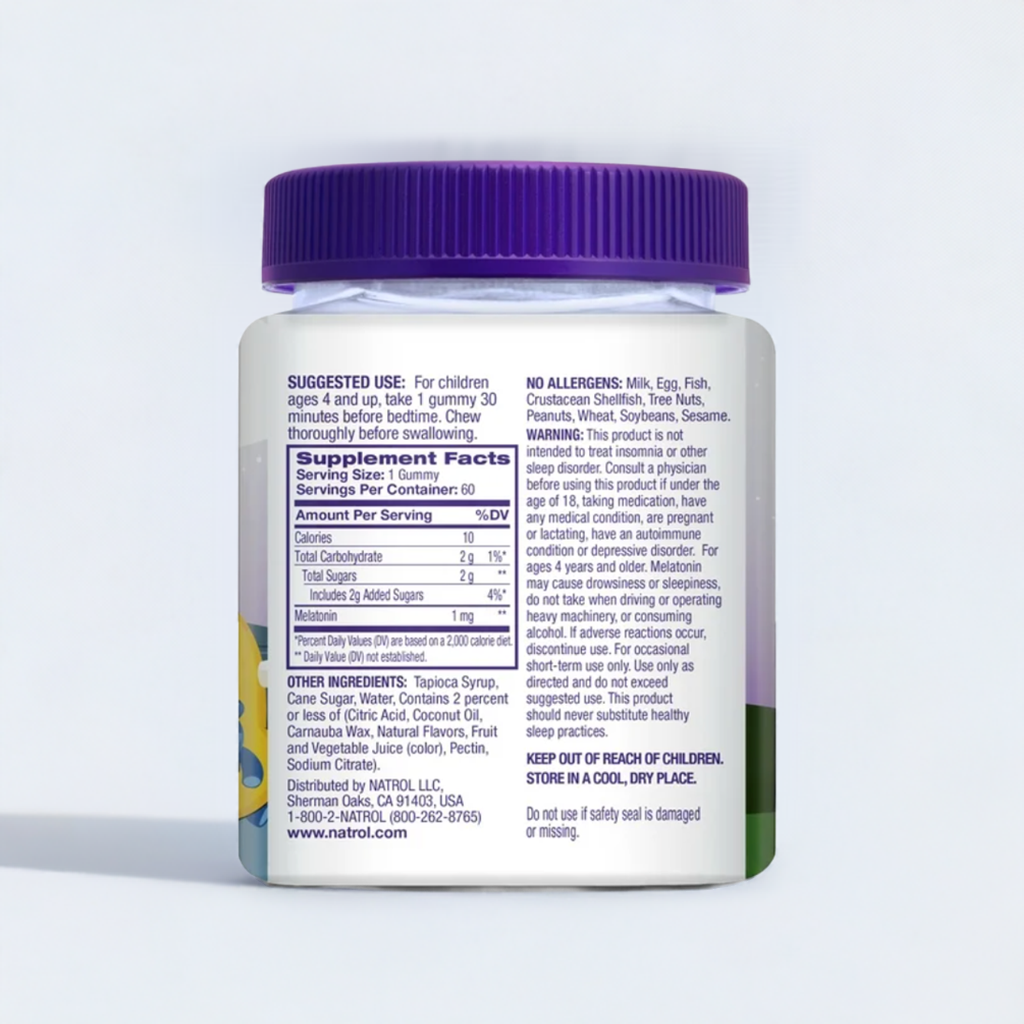 Melatonina 1mg, 60 gomitas