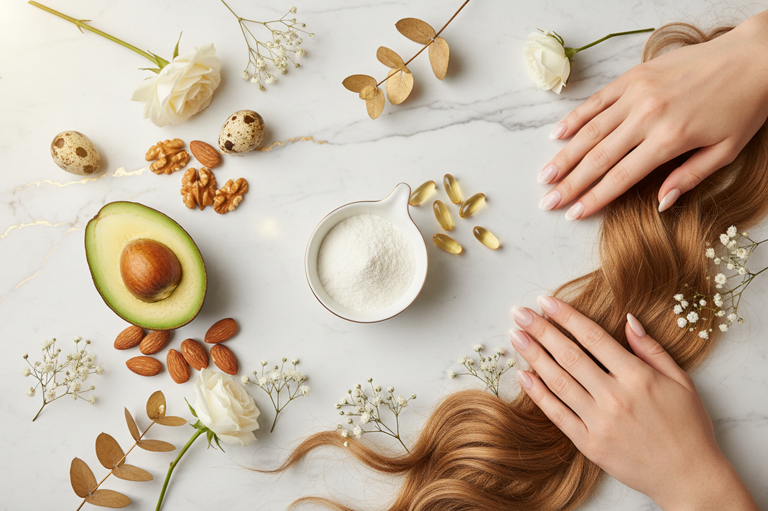 Colágeno con biotina: beneficios para piel, cabello y uñas