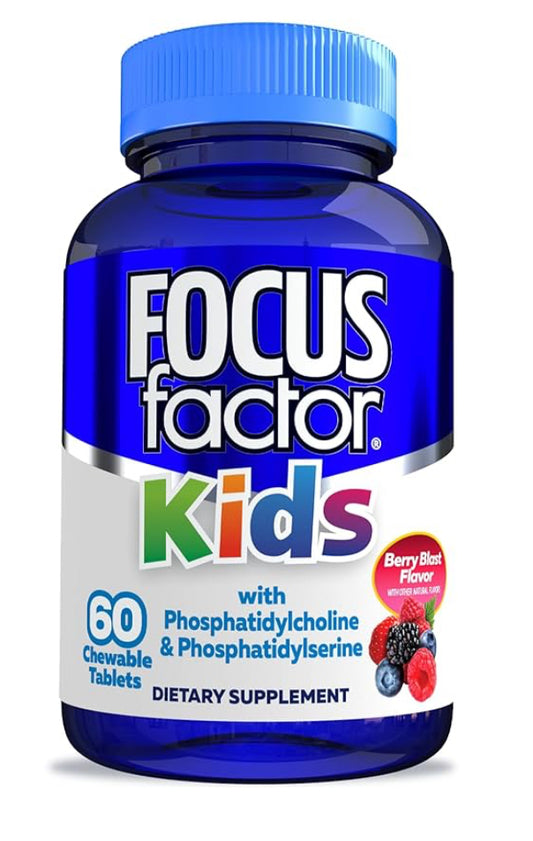 Focus Factor Kids, 60 tabletas masticables
