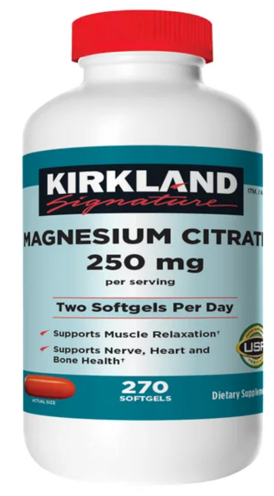 Citrato de Magnesio, 270 cápsulas