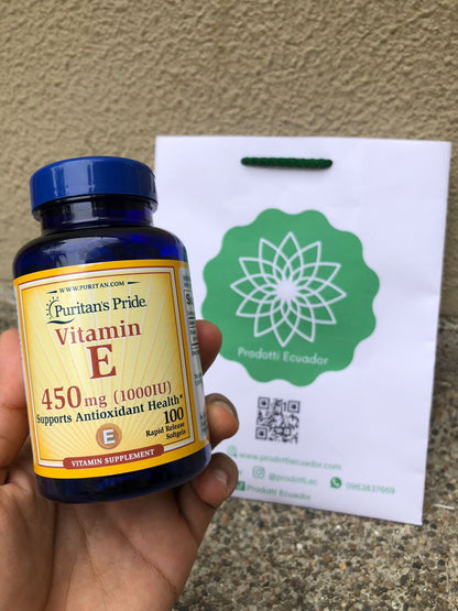 Vitamina E, 1000iu, 100 cápsulas